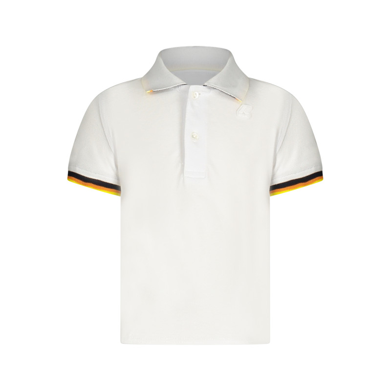 K-WAY POLO MANICHE CORTE BAMBINO BIANCO