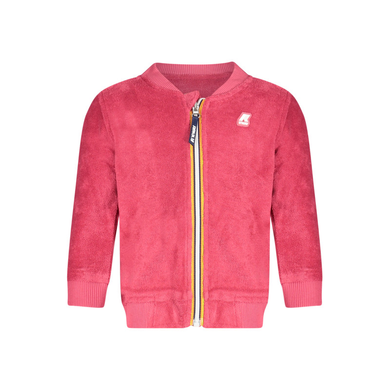 K-WAY ZIP-UP SWEATSHIRT FOR GIRLS PINK