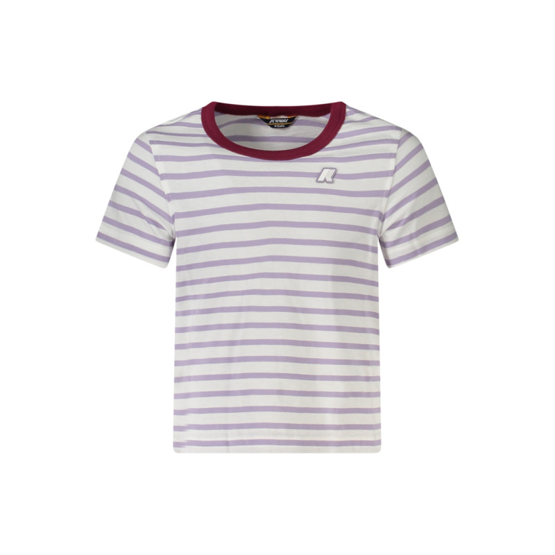 K-WAY T-SHIRT MANICHE CORTE BAMBINA VIOLA
