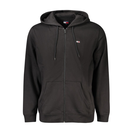 TOMMY HILFIGER FELPA CON ZIP UOMO NERO