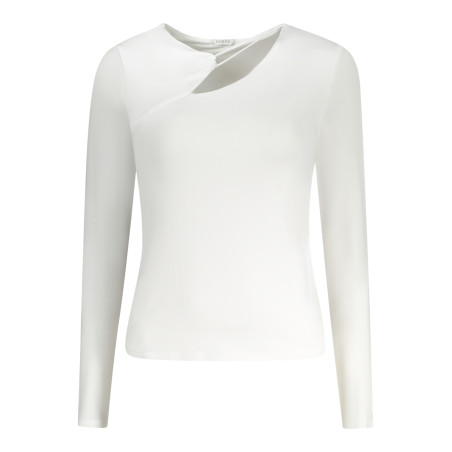 GUESS JEANS T-SHIRT MANICHE LUNGHE DONNA BIANCO