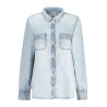 GUESS JEANS CAMICIA MANICHE LUNGHE DONNA AZZURRO