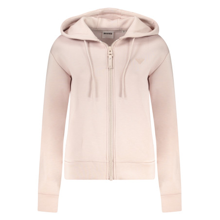 GUESS JEANS ROSA SWEATSHIRT MIT REISSVERSCHLUSS FÜR DAMEN