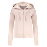 GUESS JEANS ROSA SWEATSHIRT MIT REISSVERSCHLUSS FÜR DAMEN