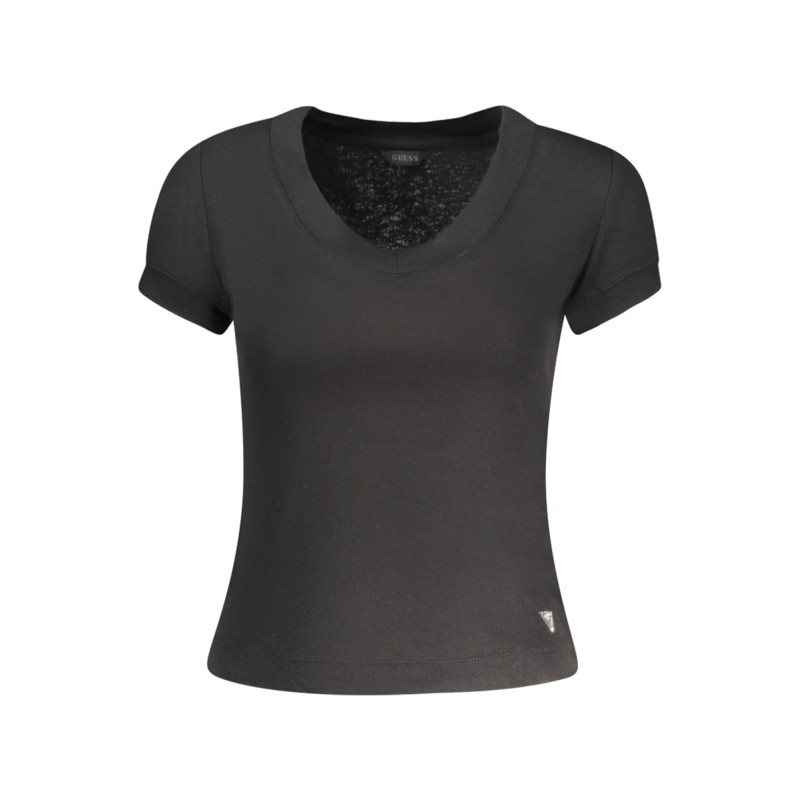 GUESS JEANS KURZARM-T-SHIRT DAMEN SCHWARZ