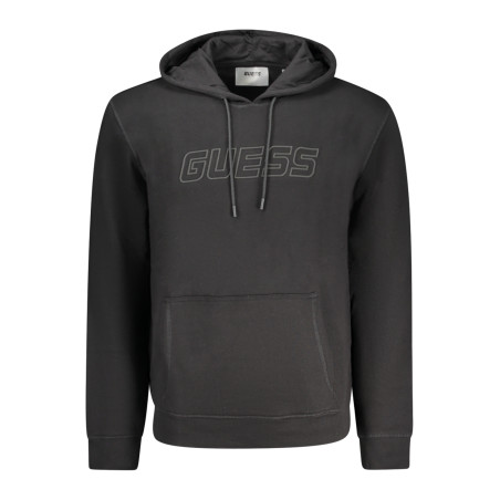 GUESS JEANS FELPA SENZA ZIP UOMO NERO