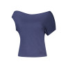 GUESS JEANS KURZARM-T-SHIRT DAMEN BLAU