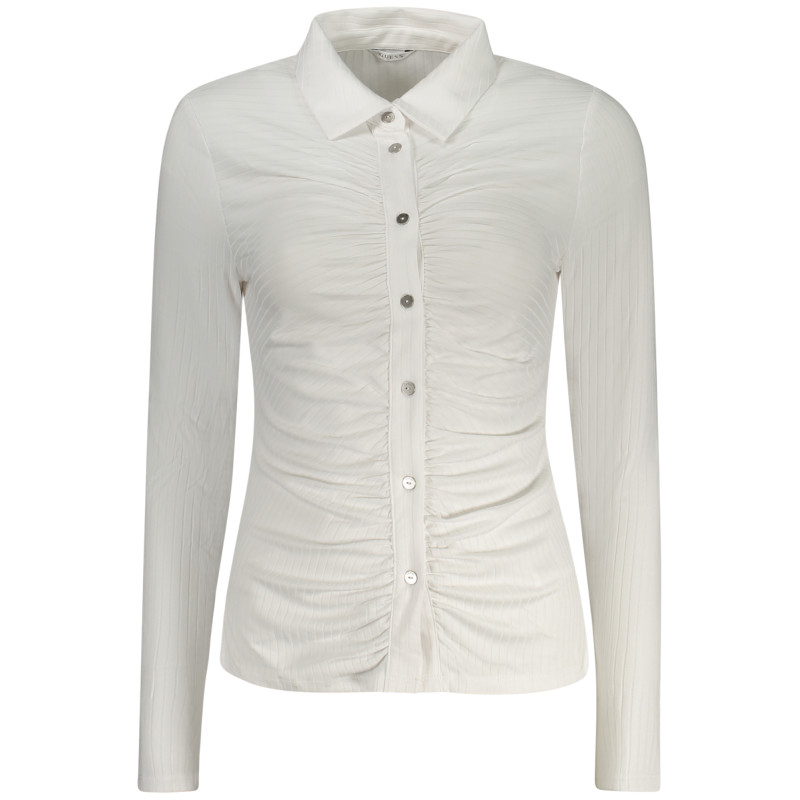GUESS JEANS CAMICIA MANICHE LUNGHE DONNA BIANCO