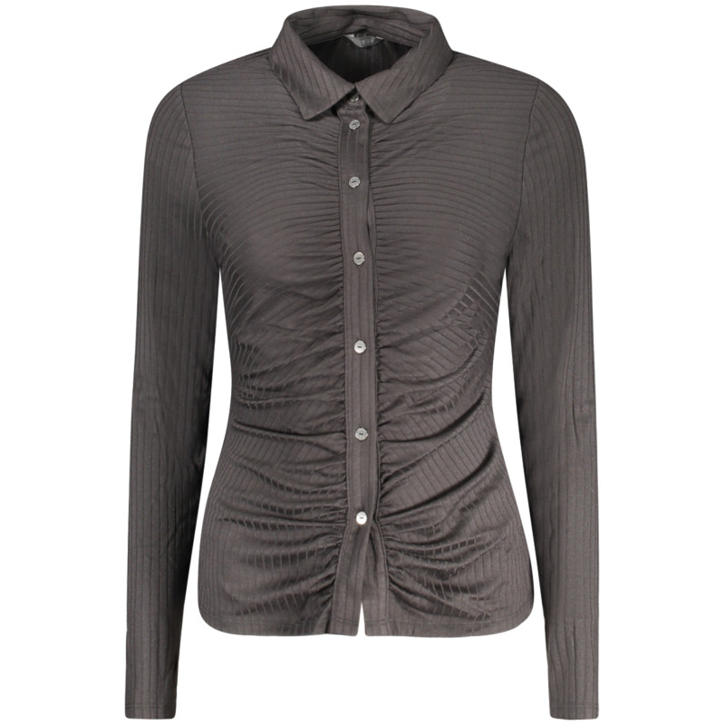 GUESS JEANS CAMICIA MANICHE LUNGHE DONNA NERO