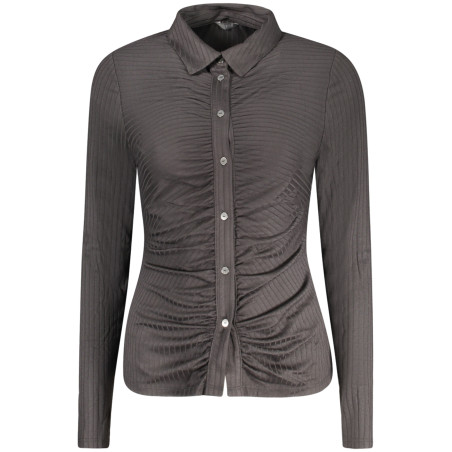 GUESS JEANS CAMICIA MANICHE LUNGHE DONNA NERO