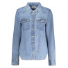 GUESS JEANS LONG SLEEVE SHIRT WOMEN BLUE