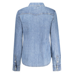 GUESS JEANS LONG SLEEVE SHIRT WOMEN BLUE