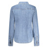 GUESS JEANS LONG SLEEVE SHIRT WOMEN BLUE