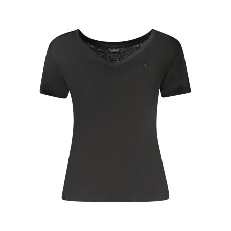 GUESS JEANS KURZARM-T-SHIRT DAMEN SCHWARZ