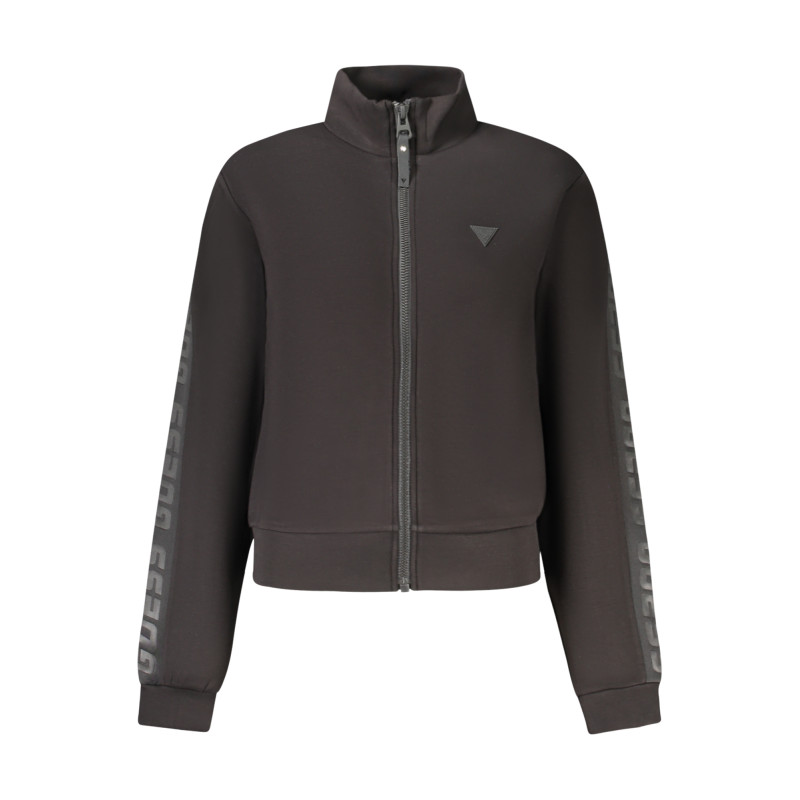 GUESS JEANS SWEATSHIRT MIT ZIP FÜR DAMEN SCHWARZ