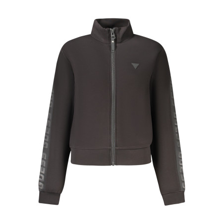 GUESS JEANS SWEATSHIRT MIT ZIP FÜR DAMEN SCHWARZ