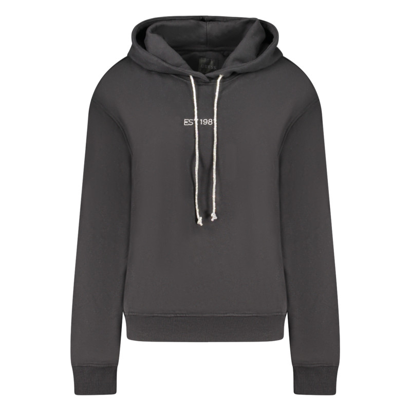 GUESS JEANS FELPA SENZA ZIP DONNA NERO