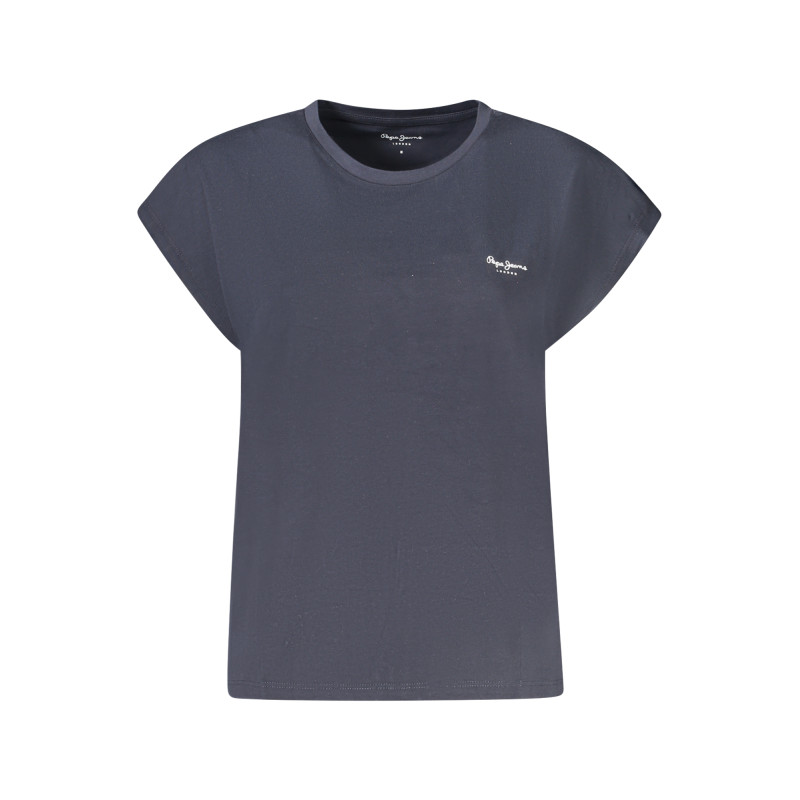 PEPE JEANS T-SHIRT MANICHE CORTE DONNA BLU