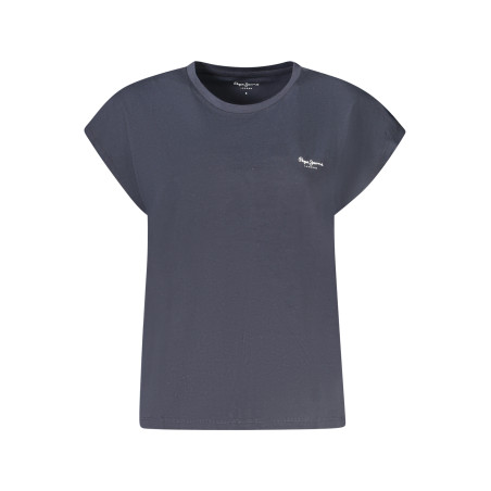 PEPE JEANS T-SHIRT MANICHE CORTE DONNA BLU