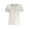 PEPE JEANS T-SHIRT MANICHE CORTE DONNA BIANCO