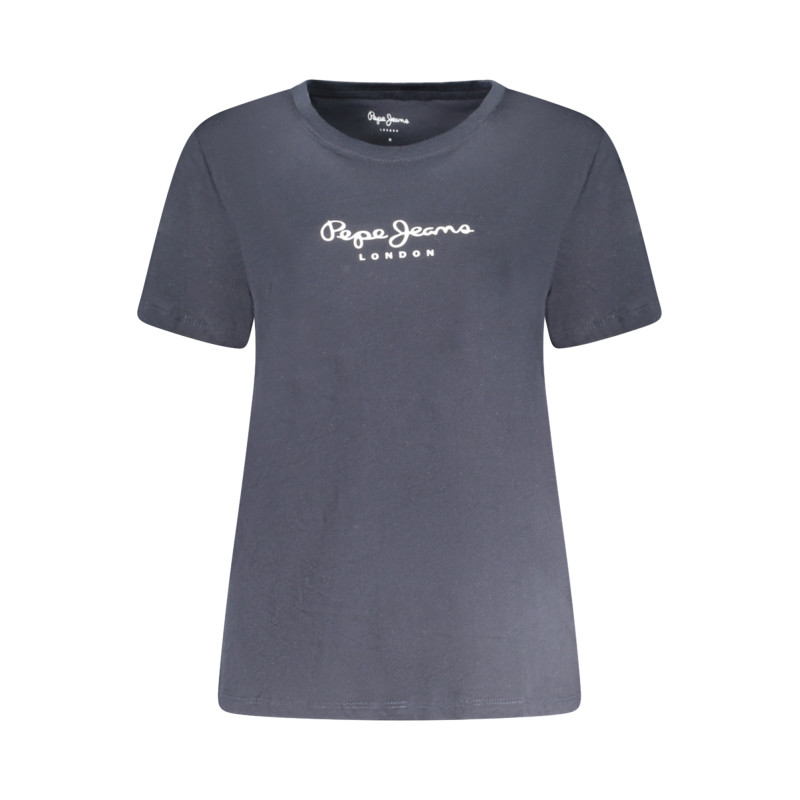 PEPE JEANS T-SHIRT MANICHE CORTE DONNA BLU