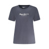 PEPE JEANS T-SHIRT MANICHE CORTE DONNA BLU
