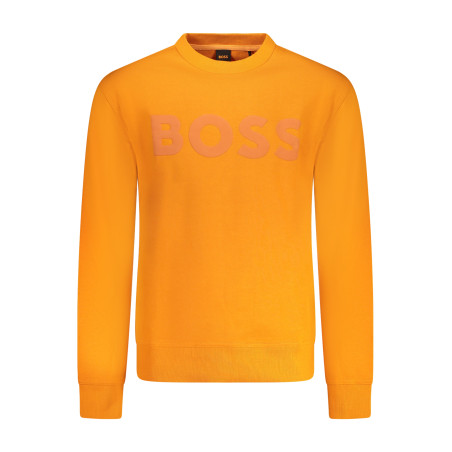 BOSS FELPA SENZA ZIP UOMO ARANCIO