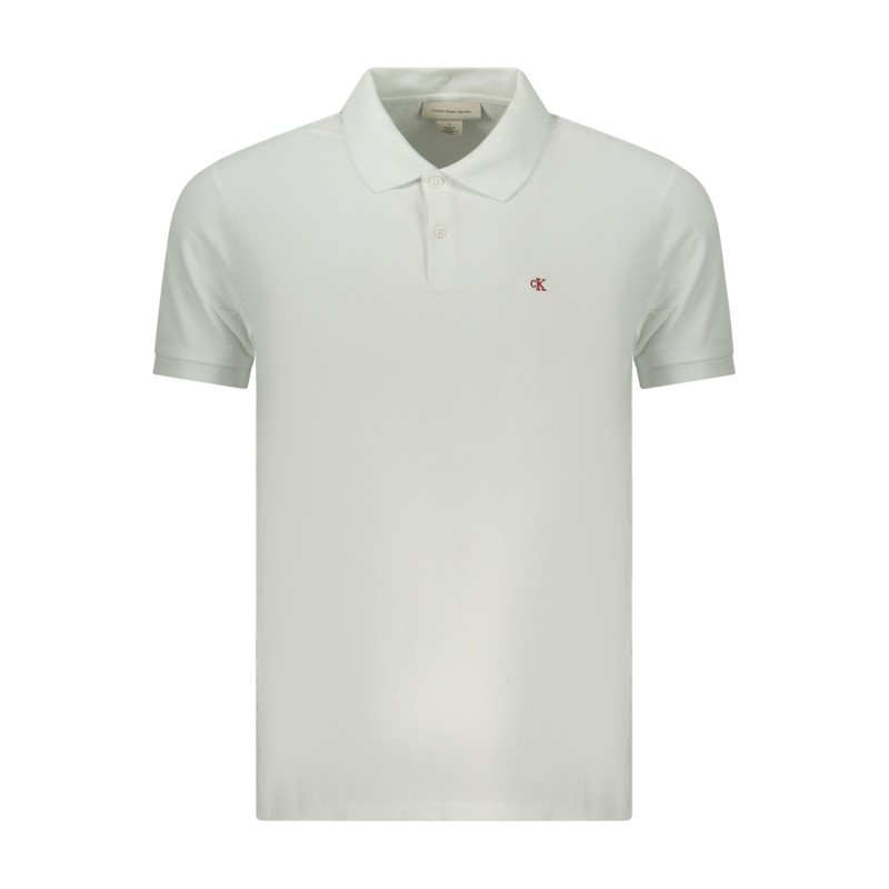 CALVIN KLEIN HERREN KURZARM POLO WEISS