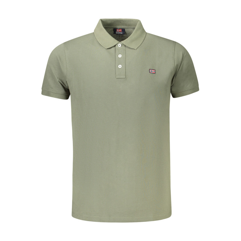 NORWAY 1963 MEN&39S SHORT SLEEVE POLO GREEN