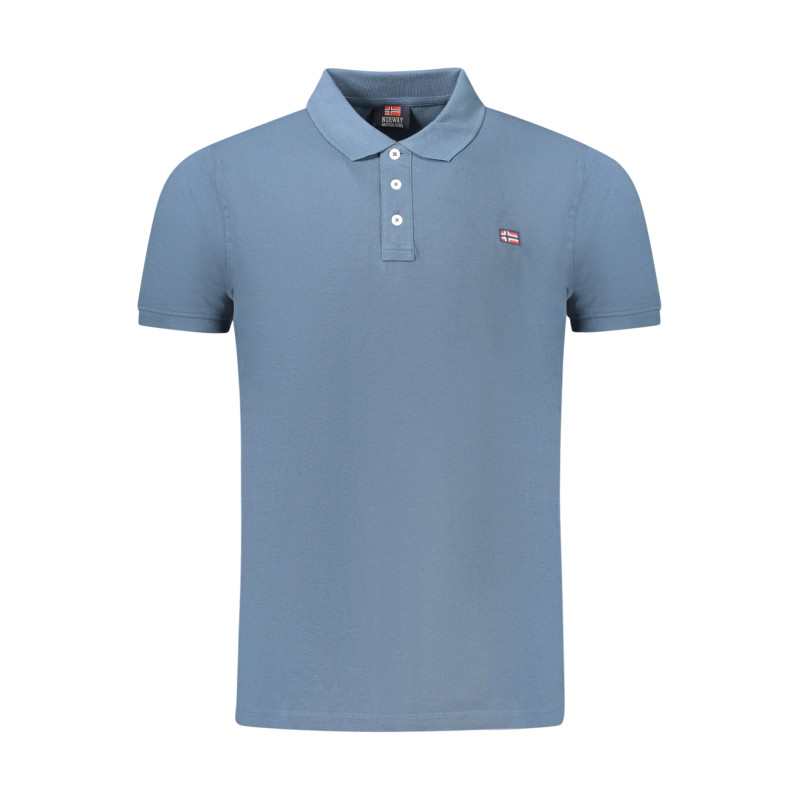 NORWEGEN 1963 HERREN-POLOSHIRT MIT KURZEN ÄRMELN BLAU