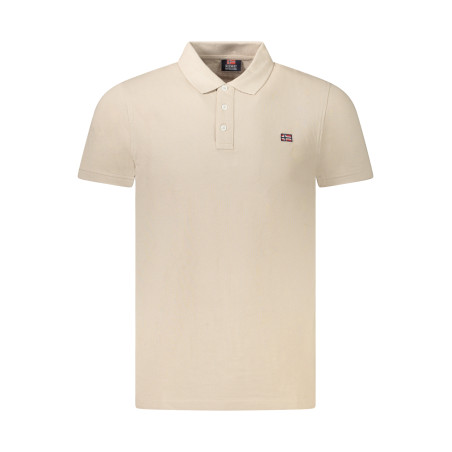 NORWEGEN 1963 HERREN-POLOSHIRT MIT KURZEN ÄRMELN BEIGE