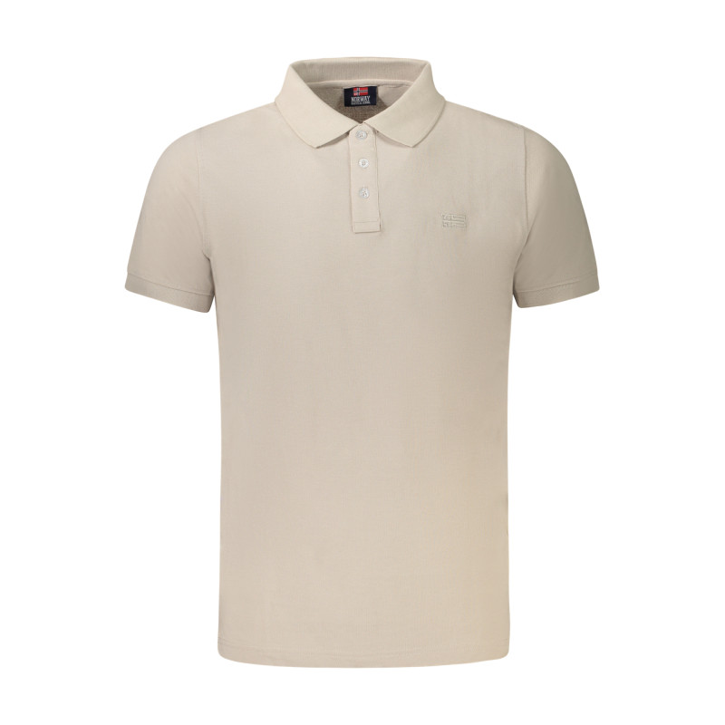 NORWAY 1963 POLO MANICHE CORTE UOMO BEIGE