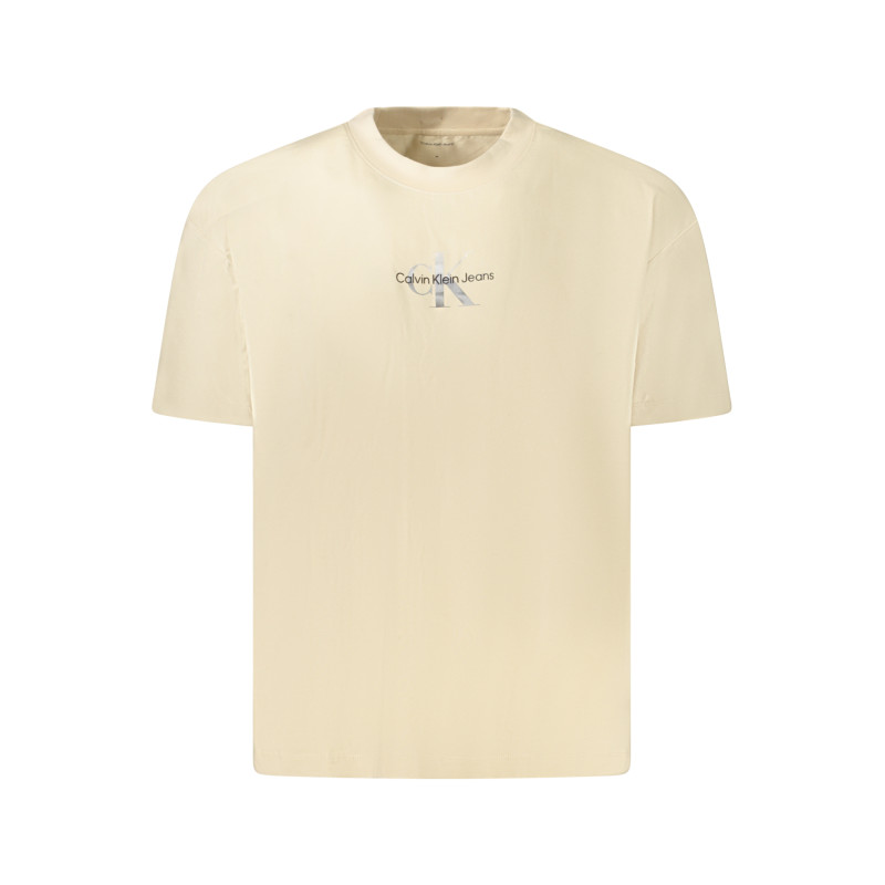 CALVIN KLEIN T-SHIRT MANICHE CORTE DONNA BEIGE