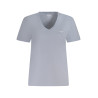 PEPE JEANS T-SHIRT MANICHE CORTE DONNA AZZURRO