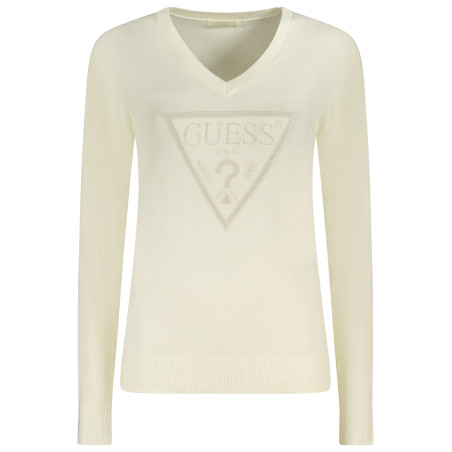 GUESS JEANS WEIßER PULLOVER FÜR DAMEN