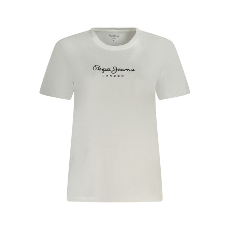 PEPE JEANS T-SHIRT MANICHE CORTE DONNA BIANCO