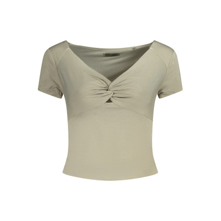 GUESS JEANS T-SHIRT MANICHE CORTE DONNA VERDE