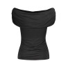 GUESS JEANS KURZARM T-SHIRT DAMEN SCHWARZ