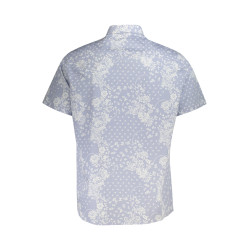 GUESS JEANS CAMICIA MANICHE CORTE UOMO AZZURRO
