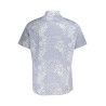 GUESS JEANS CAMICIA MANICHE CORTE UOMO AZZURRO