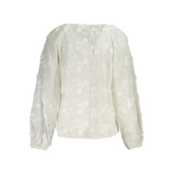 GUESS JEANS CAMICIA MANICHE LUNGHE DONNA BIANCO