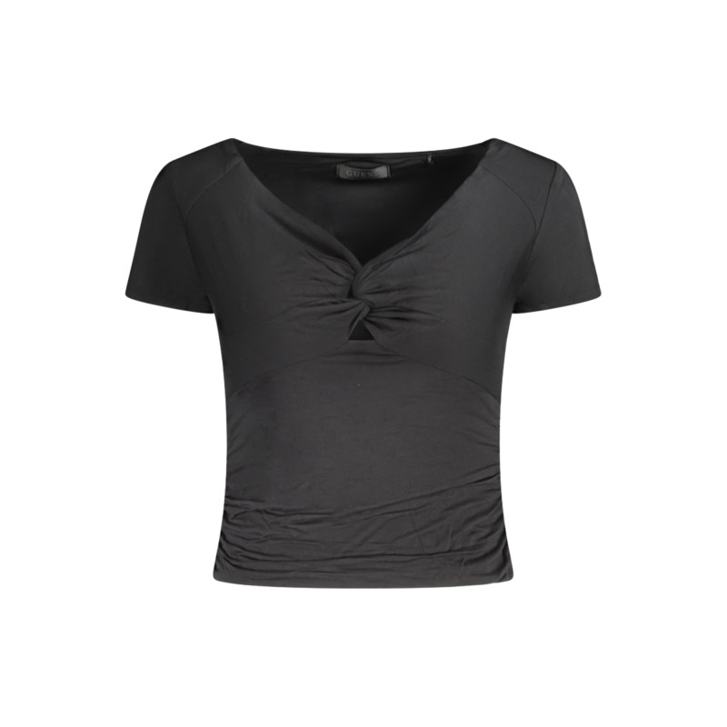 GUESS JEANS KURZARM T-SHIRT DAMEN SCHWARZ