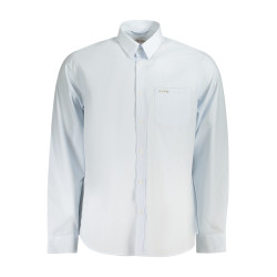 GUESS JEANS CAMICIA MANICHE LUNGHE UOMO AZZURRO