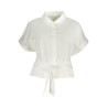 GUESS JEANS CAMICIA MANICHE CORTE DONNA BIANCO