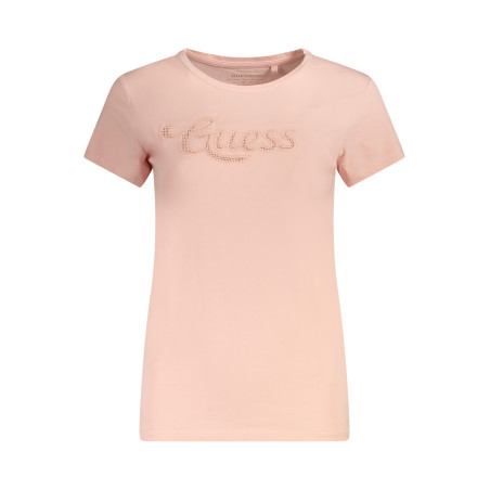 GUESS JEANS KURZARM-T-SHIRT DAMEN ROSA