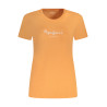 PEPE JEANS T-SHIRT MANICHE CORTE DONNA ARANCIO