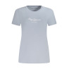 PEPE JEANS T-SHIRT MANICHE CORTE DONNA AZZURRO