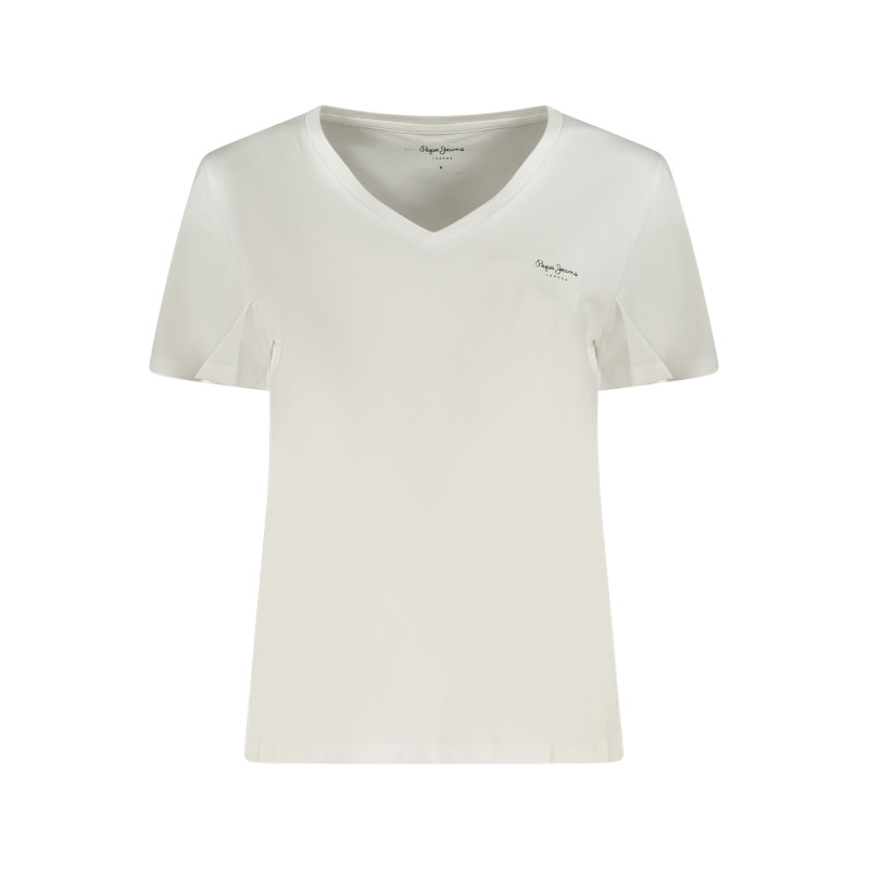 PEPE JEANS T-SHIRT MANICHE CORTE DONNA BIANCO