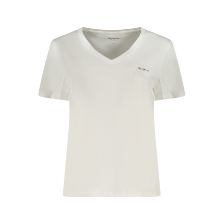 PEPE JEANS T-SHIRT MANICHE CORTE DONNA BIANCO