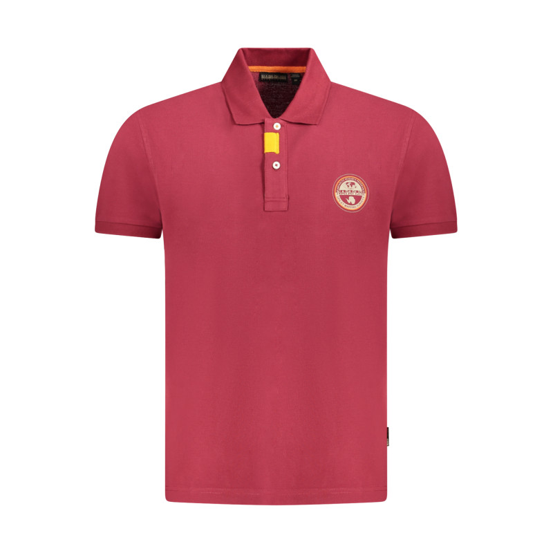 NAPAPIJRI POLO MANICHE CORTE UOMO ROSSO